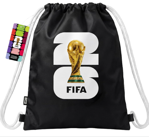 FIFA World Cup 2026 Drawstring Backpack Bag Sports Gym
