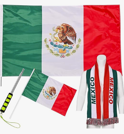 Scarf Knitted Mexico Unisex Sports Fifa World Cup 2026 Warm