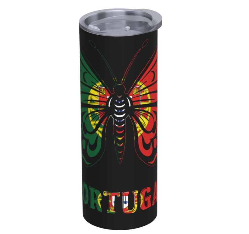 Portugal Flag Sports Water Bottle Vacuum Insulation